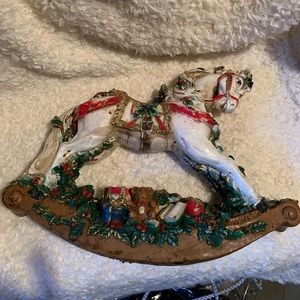 Vintage Christmas Rocking Horse decor